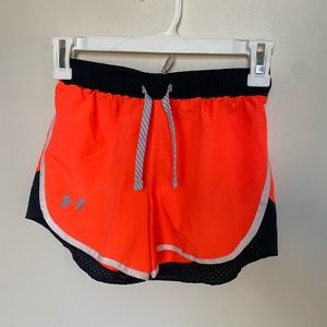 Youth under armour running shorts
